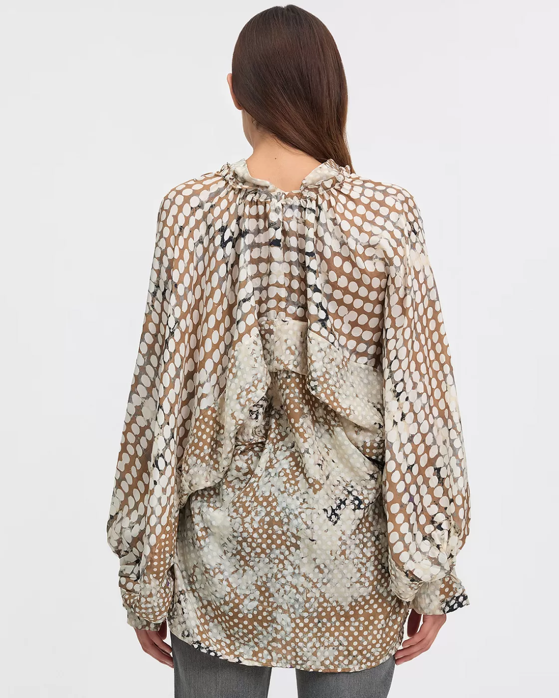 shirt_deneb_4.webp Mes Demoiselles Paris Shirts & Tops^shirt Deneb Beigeprint