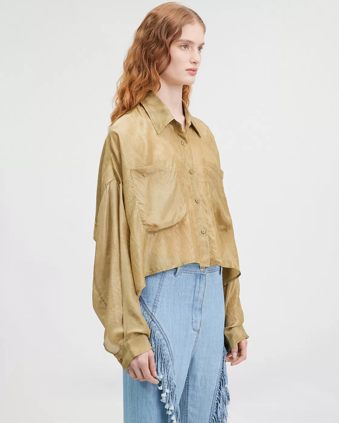 shirt_domi_2.webp Mes Demoiselles Paris Shirts & Tops^shirt Domi Olive